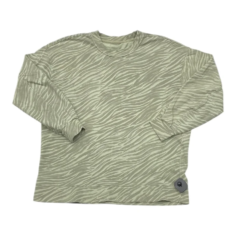 Athletic Sweatshirt Crewneck By Lululemon In Green, Size: Xl Stylish Men's Tropical 