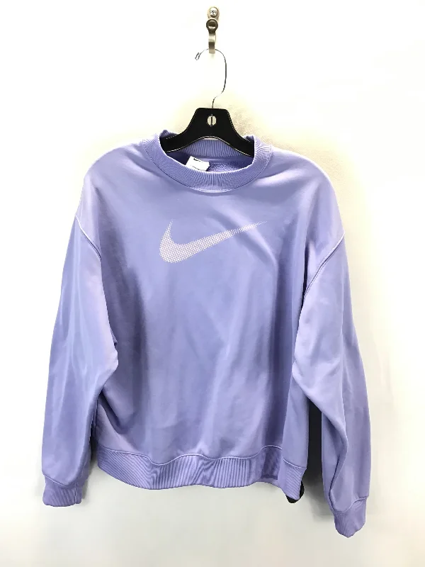 Athletic Sweatshirt Collar By Nike Apparel In Purple, Size: L Traditional Men's Wool