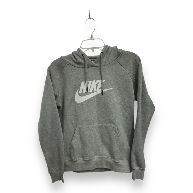 Athletic Sweatshirt Hoodie By Nike Apparel In Grey, Size: M Elegant Men's Formal 
