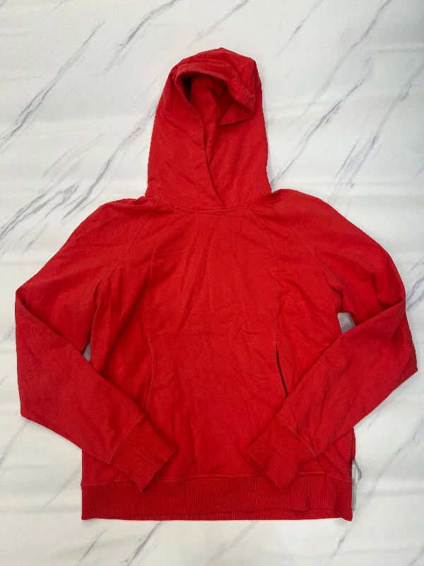Athletic Sweatshirt Hoodie By Lululemon In Red, Size: M Refined Men's European