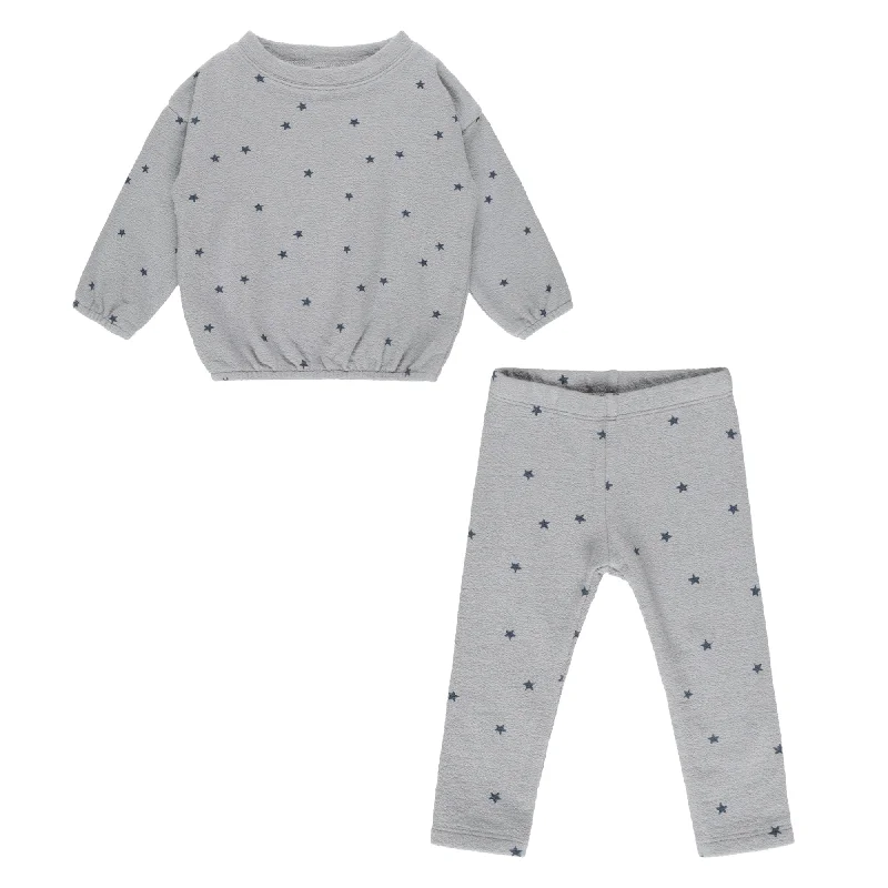 RYLEE & CRU SPONGEY KNIT SET || BLUE STARS Dynamic Men's Moto