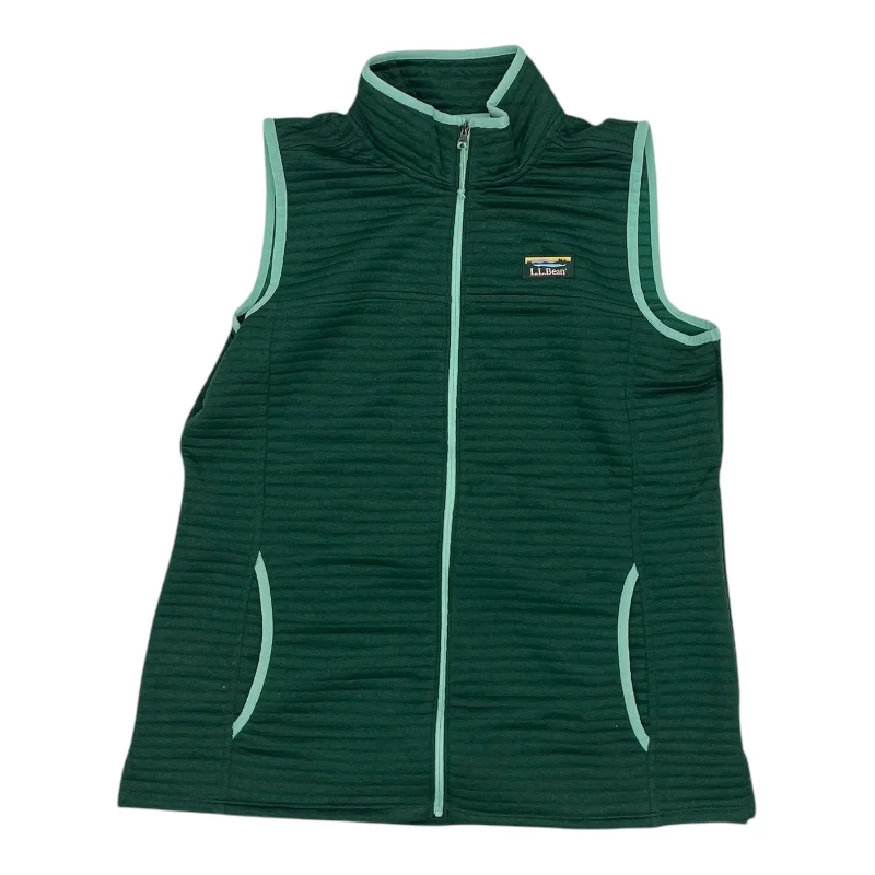 Vest Other By L.L. Bean In Green, Size:M Trendy Men's Scandinavian