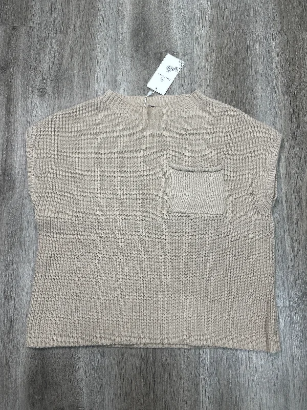 Vest Sweater By LILLUSORY In Beige, Size: M Business