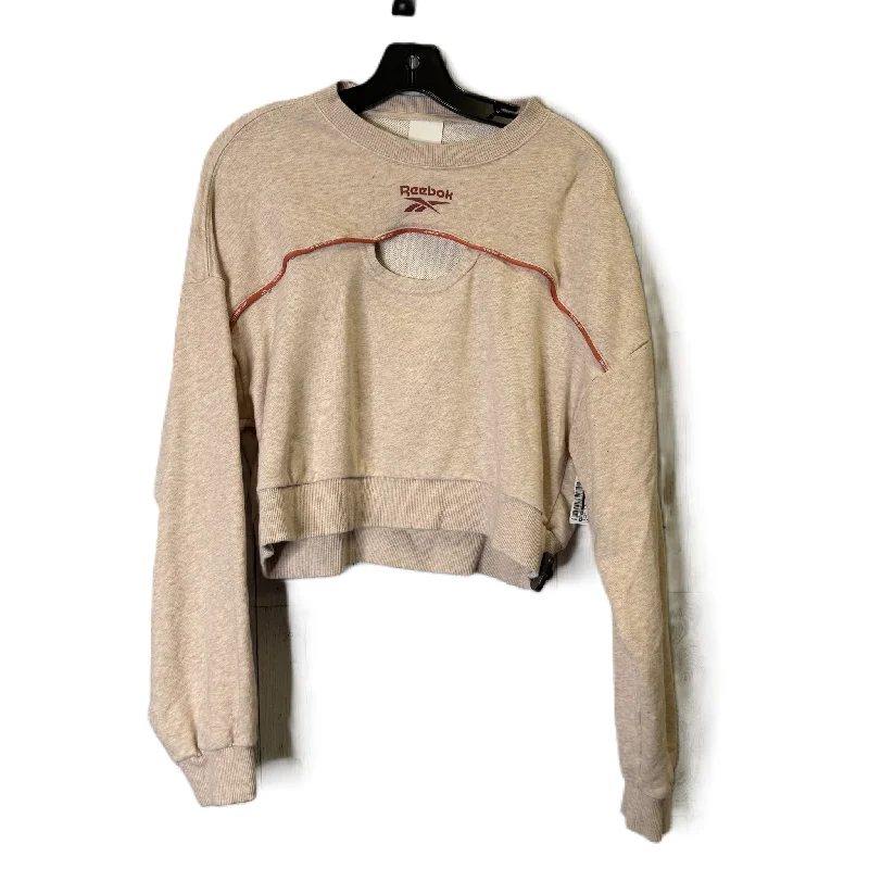 Athletic Sweatshirt Crewneck By Reebok In Pink, Size: M Edgy Men's Punk
