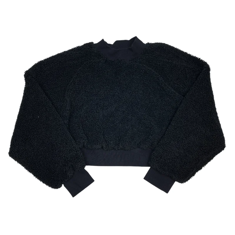 Athletic Sweatshirt Crewneck By Fabletics In Black, Size: M Elegant Men's Cashmere