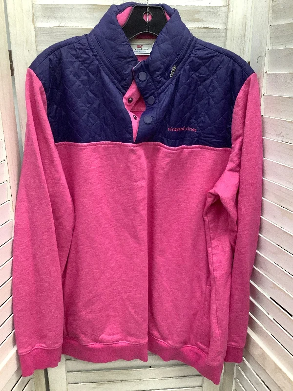 Sweatshirt Hoodie By Vineyard Vines In Pink, Size: Xl Monochromatic Office Style