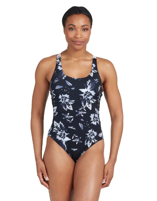 Juliet Actionback Swimsuit - Black/White Masculine Men's 