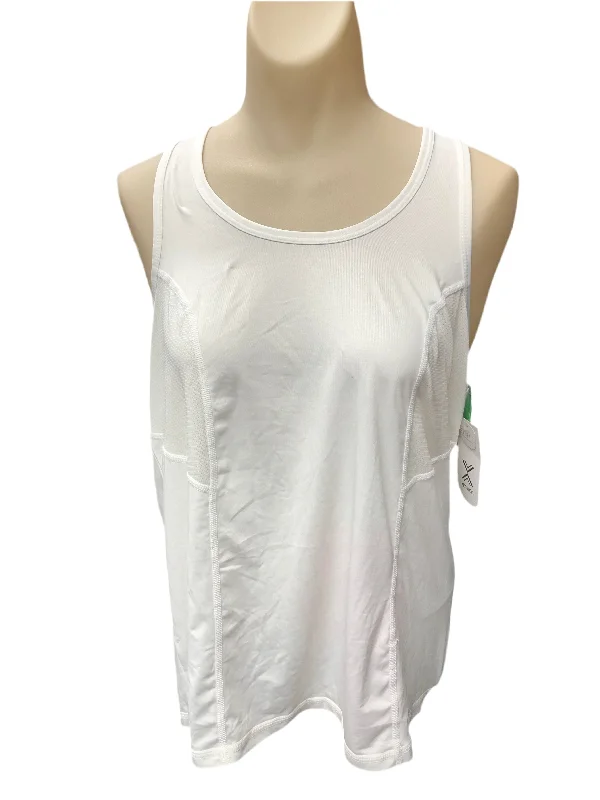 Athletic Tank Top By Xersion In White, Size: S Monochromatic All