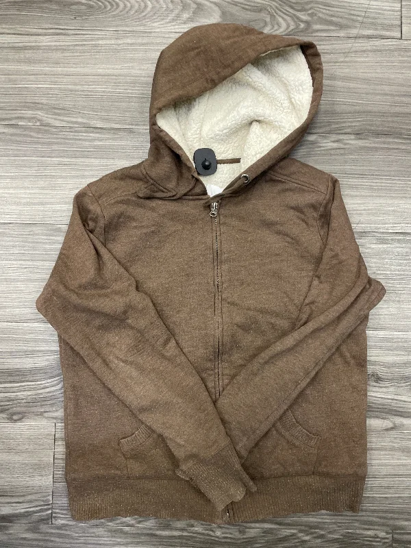 Sweatshirt Hoodie By Faded Glory In Brown, Size: L Beach