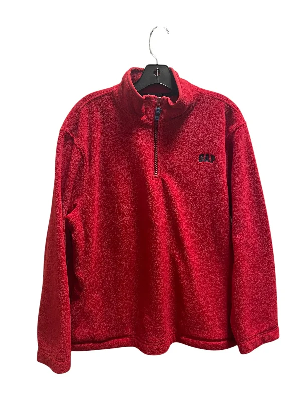 Sweatshirt Crewneck By Gap In Red, Size: L Laid