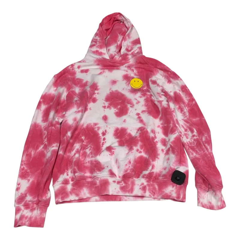 Sweatshirt Hoodie By H&m In Pink & White, Size: Xs Elegant Men's Cashmere