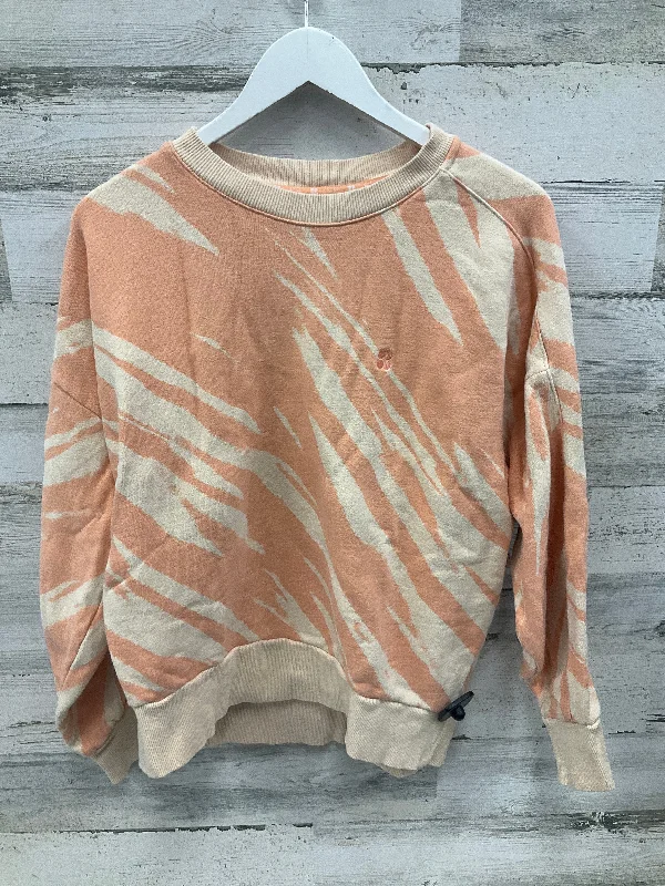 Sweatshirt Crewneck By Sweaty Betty In Peach, Size: L Sleek Men's Contemporary 