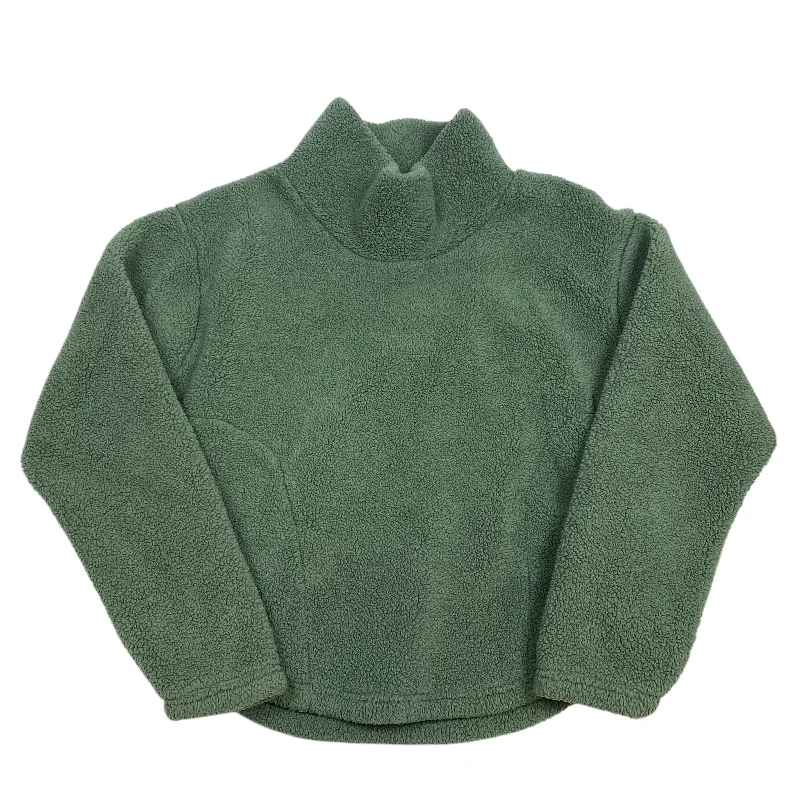 Sweatshirt Collar By Serra In Green, Size: M Athletic Men's Compression
