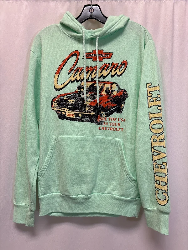 Sweatshirt Hoodie By Clothes Mentor In Teal, Size: S Beach
