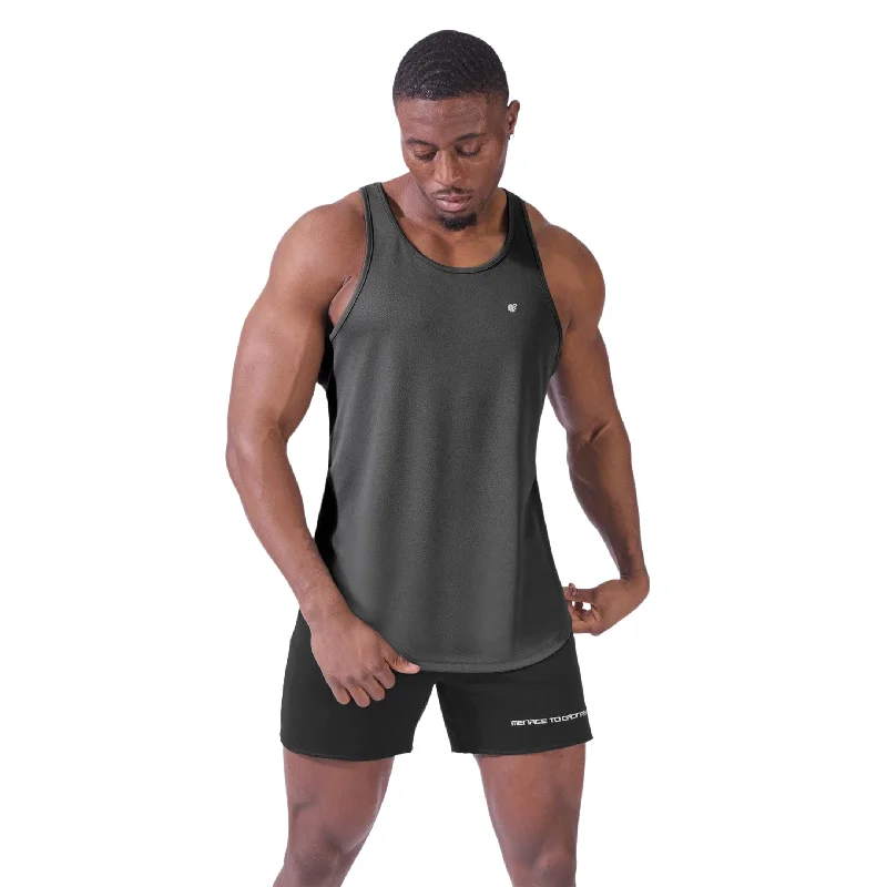 Jed North Microfiber Dri-fit tank dark grey Relaxed Men's Beach