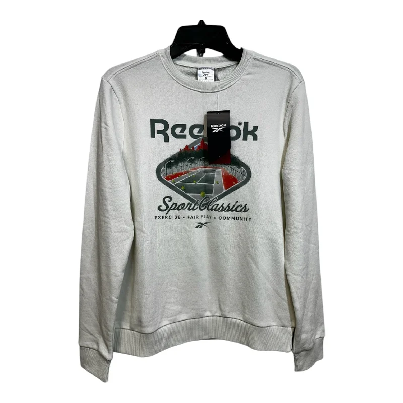 Sweatshirt Crewneck By Reebok In White, Size: S Stylish Men's Neon