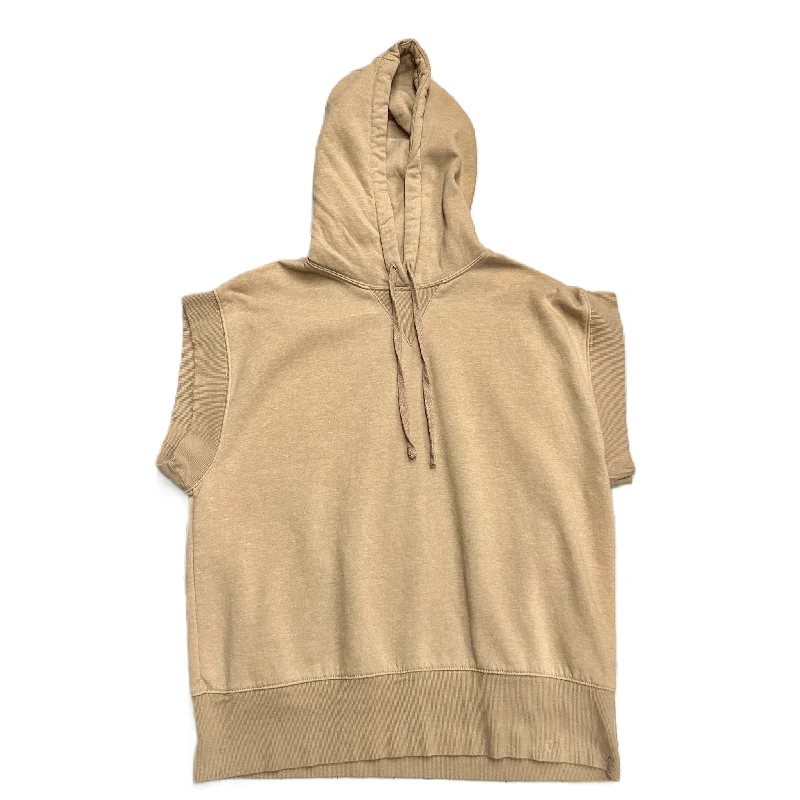 Sweatshirt Hoodie By Zara In Tan, Size: M Masculine Men's Thick