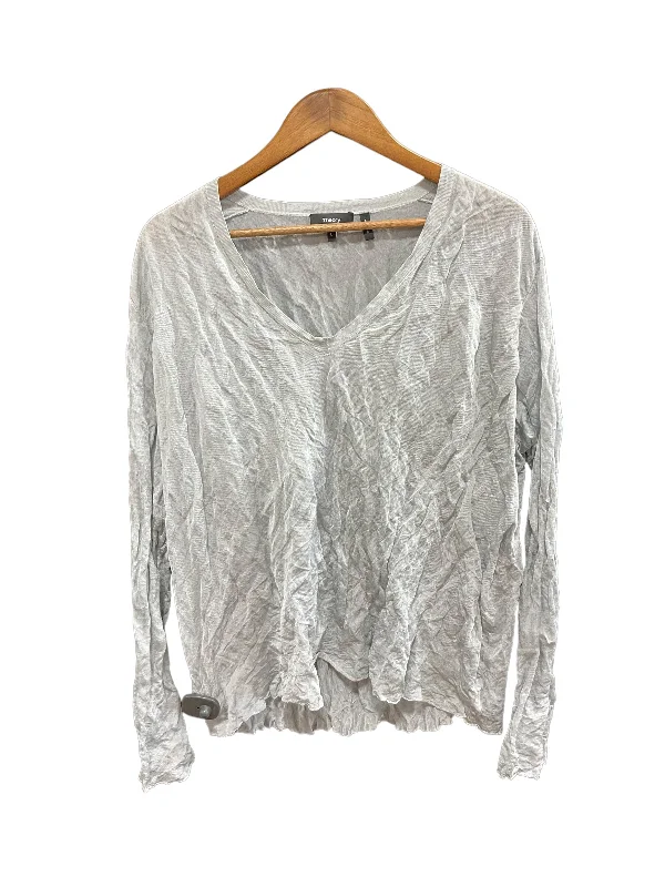 Top Long Sleeve Basic By Theory  Size: L Beach