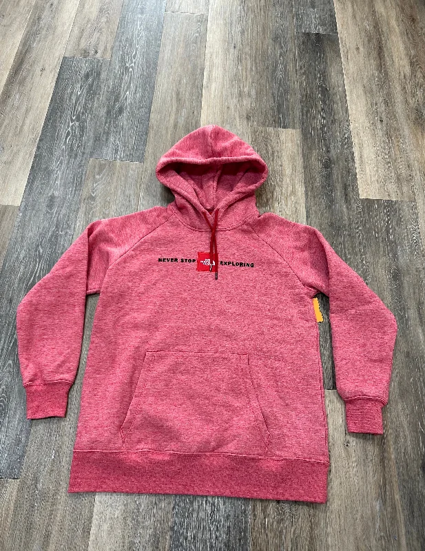 Athletic Sweatshirt Hoodie By The North Face In Red, Size: L Elegant Men's Cashmere