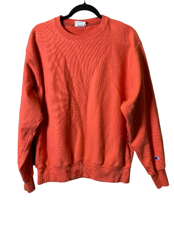 Sweatshirt Crewneck By Champion In Orange, Size: L Dynamic Men's High