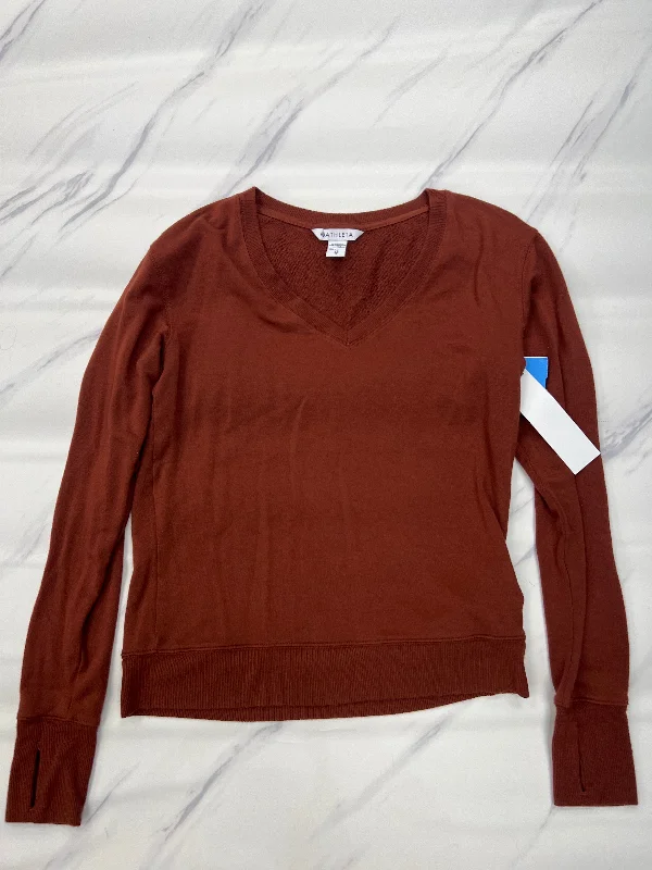 Athletic Sweatshirt Crewneck By Athleta In Brown, Size: Xs Youthful Men's Anime