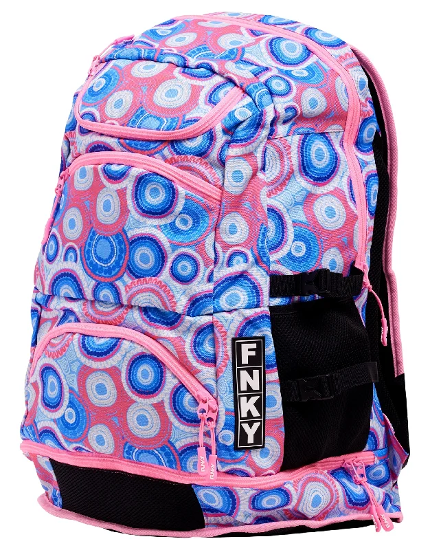 Bundjalung Blue Elite Squad 36L Backpack - Pink/Blue Business