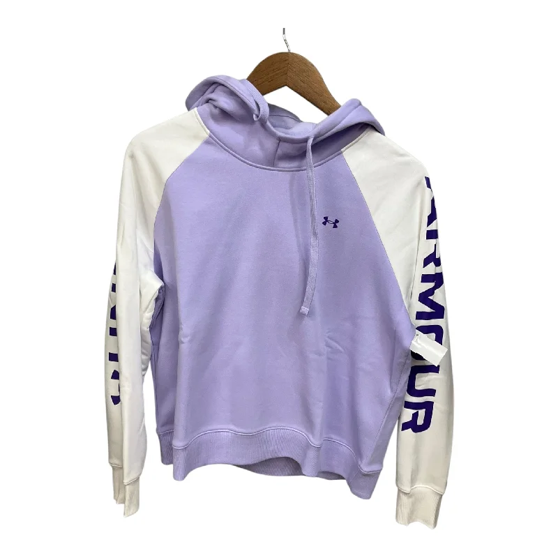 Sweatshirt Hoodie By Under Armour In Purple, Size: L Elegant Men's Cashmere