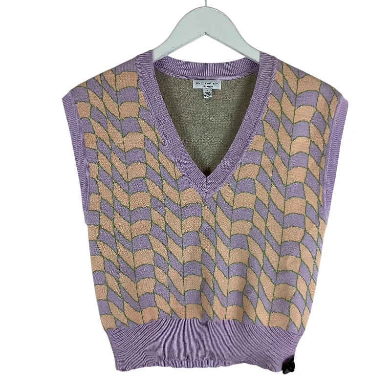 Vest Sweater By Current Air In Purple, Size: M Classic Men's Pin