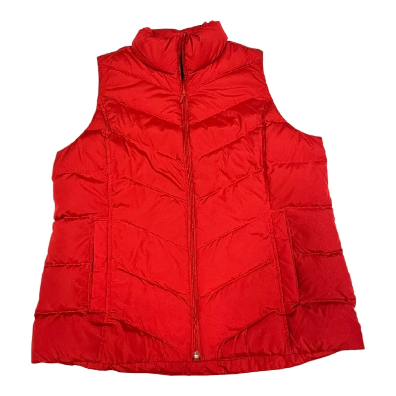 Vest Puffer & Quilted By Lands End In Red, Size: L Vacation