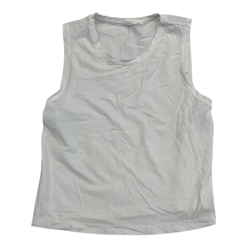 Athletic Tank Top By Athleta In White, Size: S Minimalist Men's Casual 