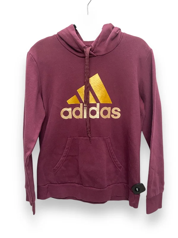 Sweatshirt Hoodie By Adidas In Purple, Size: L Lumberjack