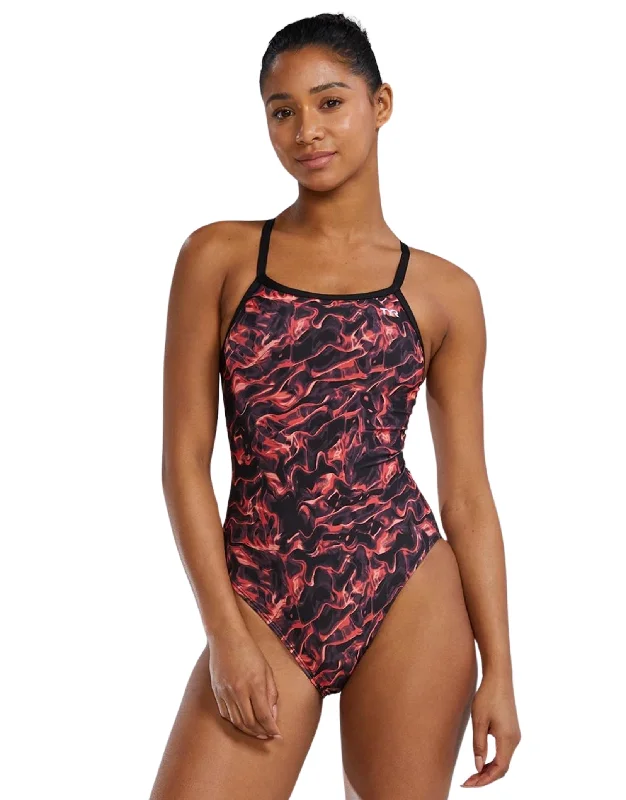 Energia Durafast Elite Diamondfit Swimsuit - Red Laid