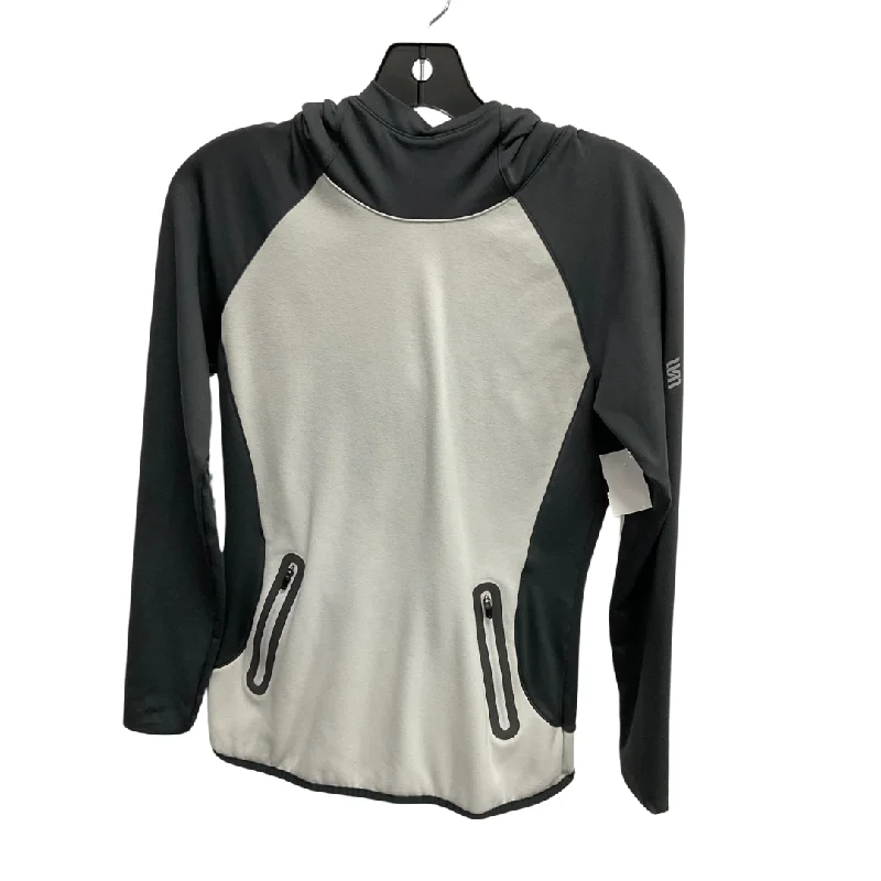 Athletic Sweatshirt Hoodie By Second Skin In Grey, Size: S Monochromatic All