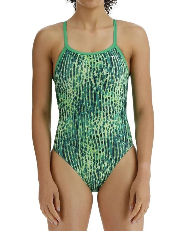 Girls Atolla Durafast Lite Diamondfit Swimsuit - Green Trendy Men's Bucket