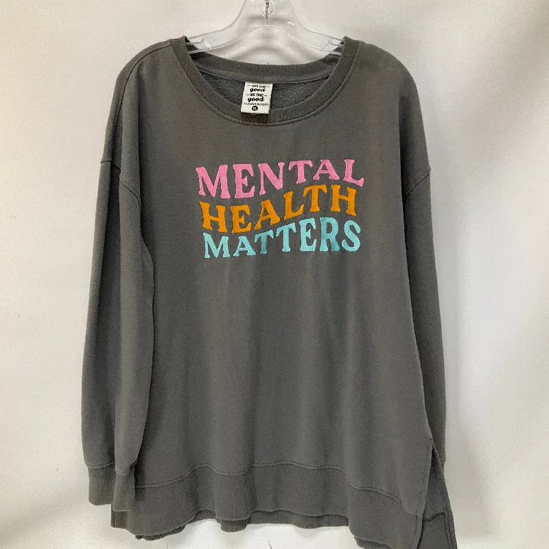 Sweatshirt Crewneck By Cmc In Grey, Size: Xl Artistic Men's Avant