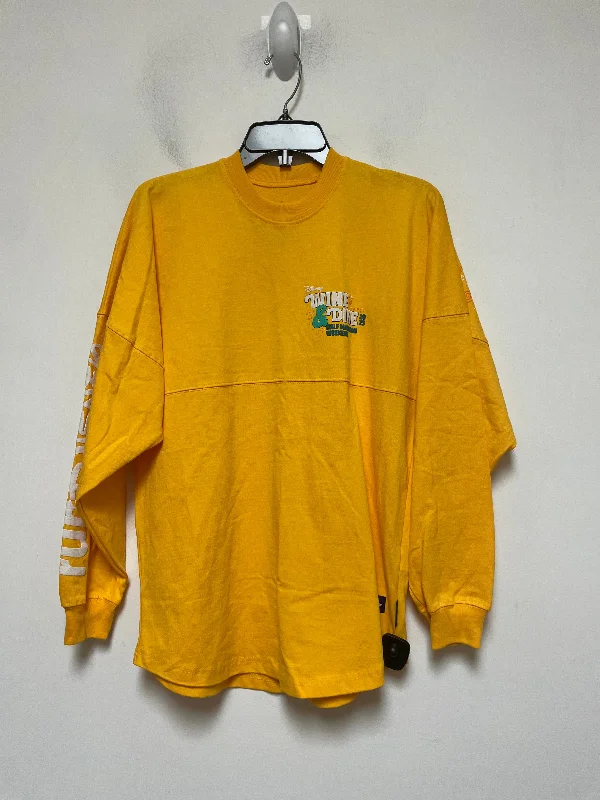 Yellow Top Long Sleeve Walt Disney, Size Xs Elegant Men's Cashmere