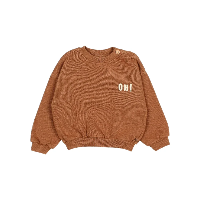 Buho BB Soft Fleece Sweatshirt Toffee Laid