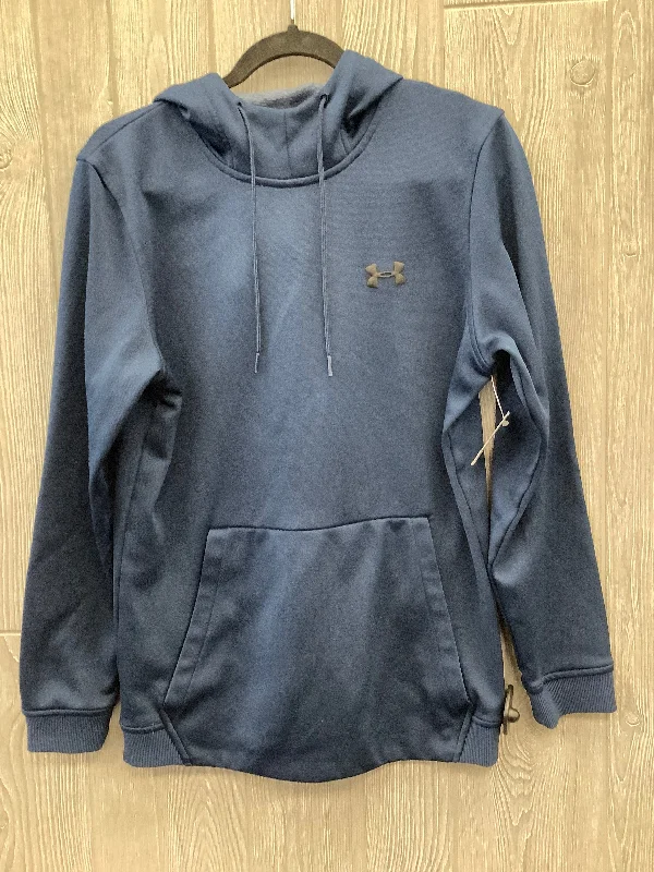 Athletic Sweatshirt Hoodie By Under Armour In Blue, Size: S Streetwear Style
