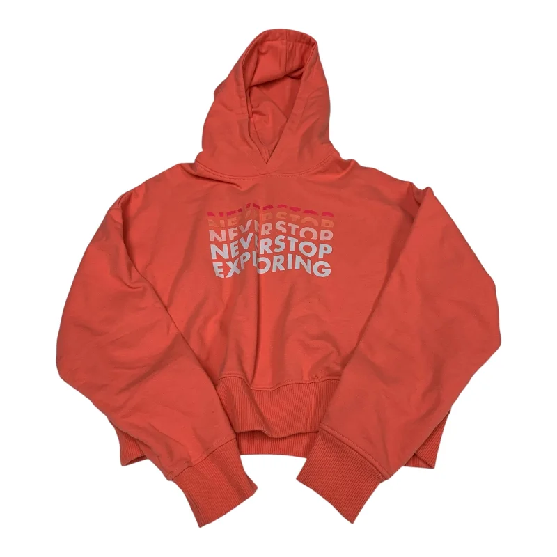 Athletic Sweatshirt Hoodie By The North Face In Orange, Size: M Adventure