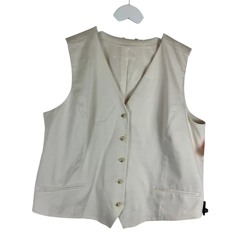 Vest Other By Chicos In Cream, Size: 20 Luxurious Men's High