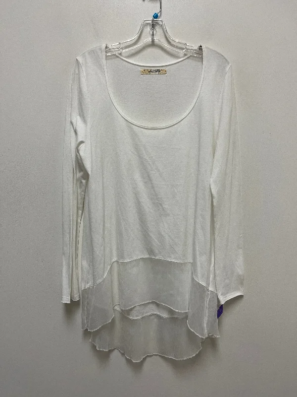 White Tunic Long Sleeve Free People, Size L Relaxed Men's Beach