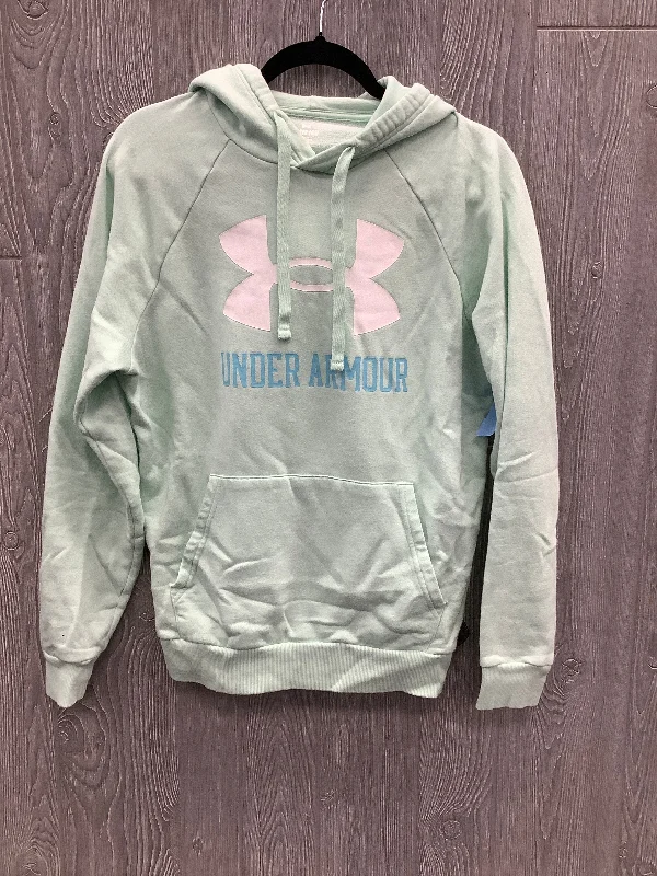 Athletic Sweatshirt Hoodie By Under Armour In Green, Size: S Stylish Men's Tropical 