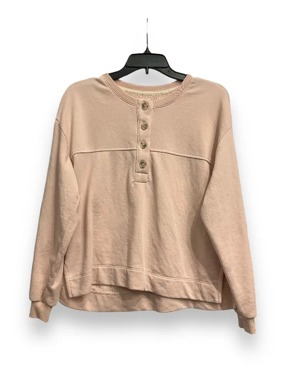 Sweatshirt Crewneck By Lou And Grey In Pink, Size: Xs Cozy Men's Winter