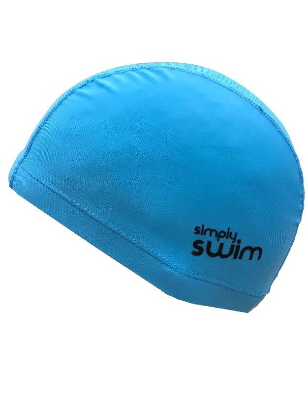 Junior Lycra Fabric Swim Cap - Solid Colours Beach