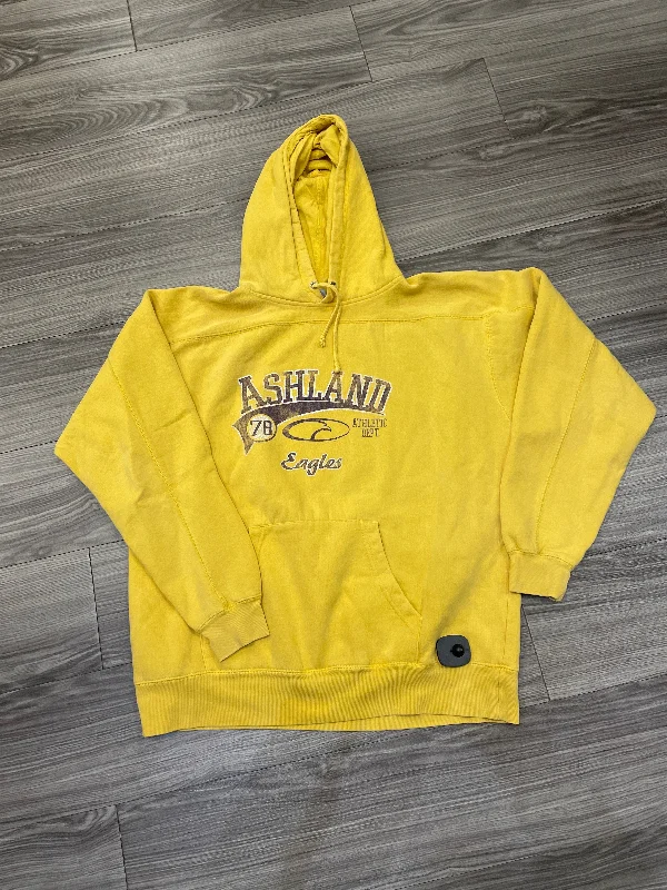 Sweatshirt Hoodie By Clothes Mentor In Yellow, Size: L British Gentleman Style