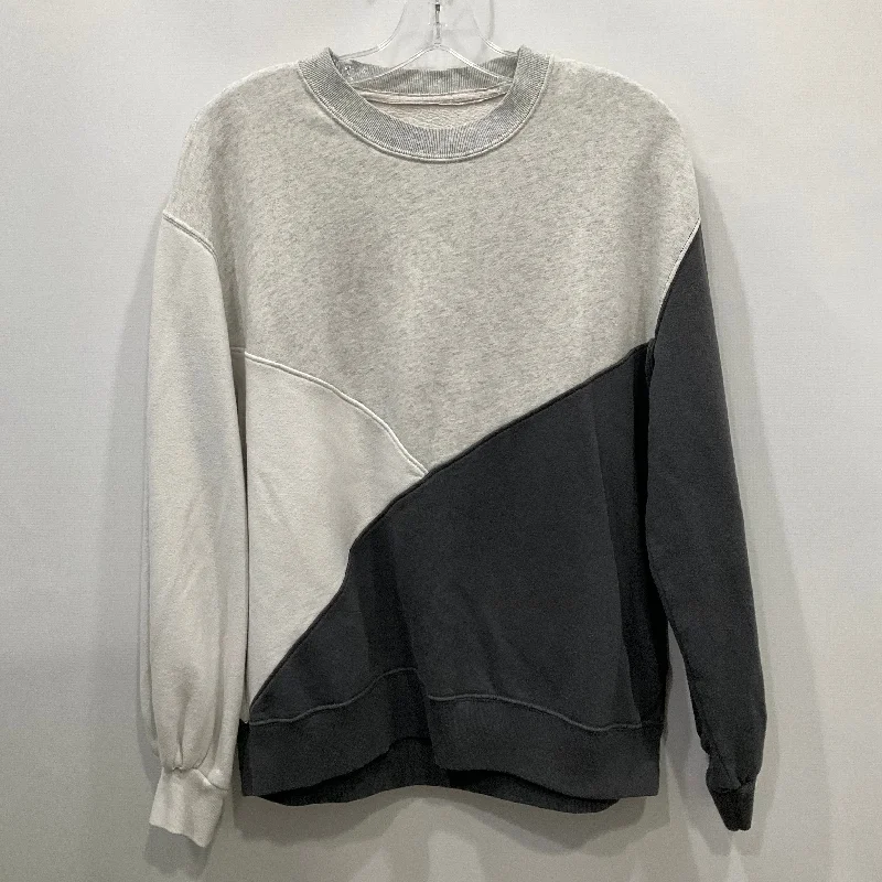 Sweatshirt Crewneck By Abercrombie And Fitch In Grey, Size: M Practical Men's Quick