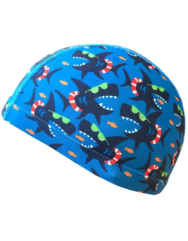 Junior Fun Patterns Lycra Swim Cap Refined Men's European