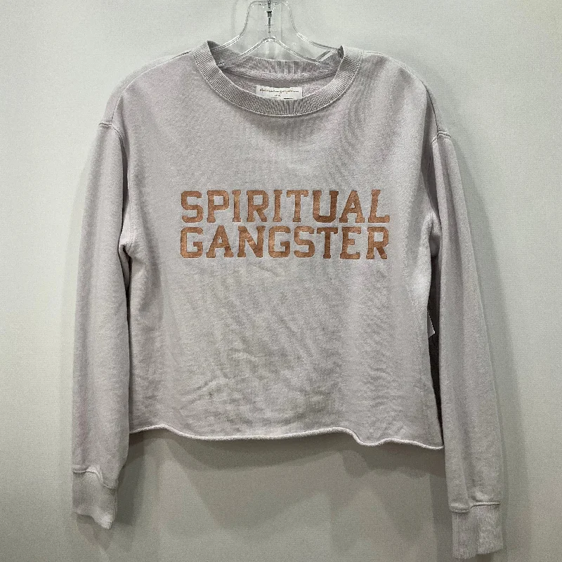 Sweatshirt Crewneck By Spiritual Gangster In Purple, Size: Xs Sharp Men's Italian