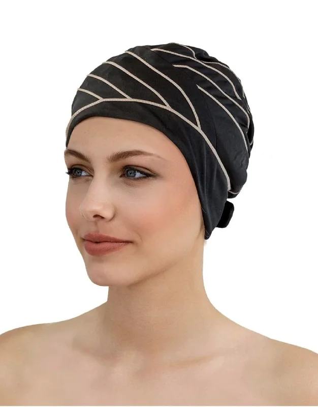 Piped Fabric Swim Cap Masculine Men's 