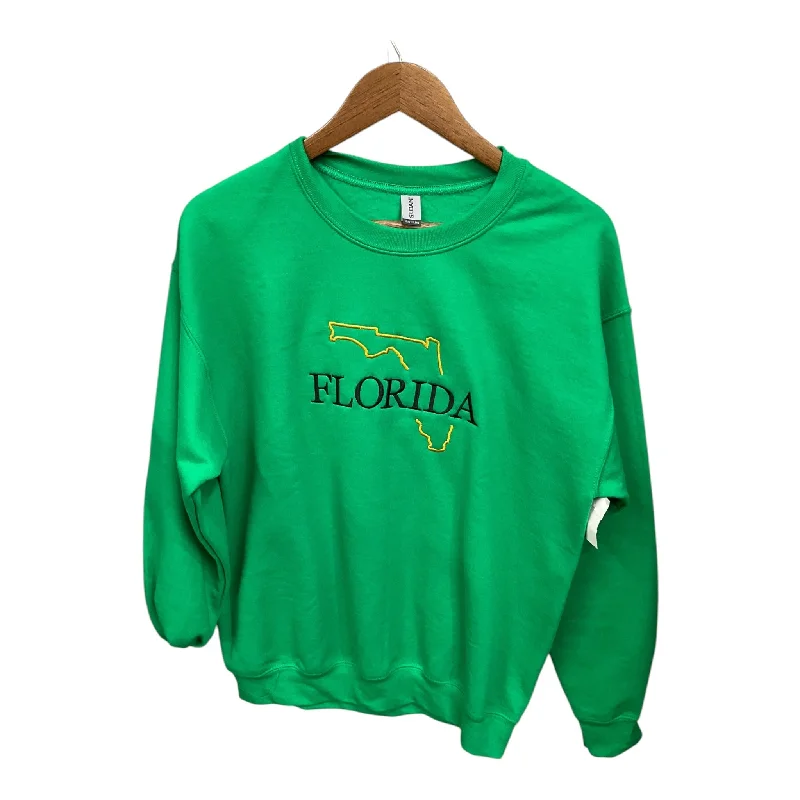 Sweatshirt Crewneck By Gildan In Green, Size: M Sophisticated Men's 
